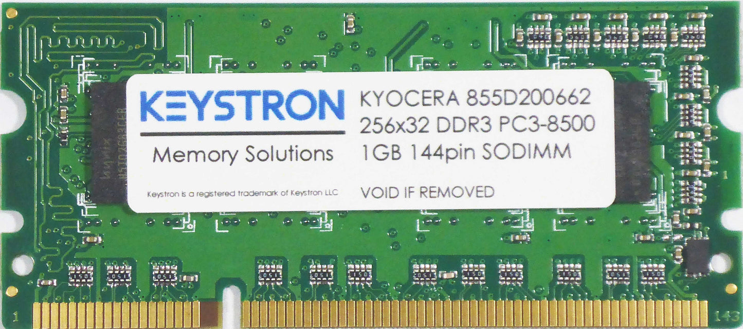 Copystar 1GB Memory Upgrade for Kyocera Printers by Keystron (OEM p/n: 855D200296 or SD-144-1A)