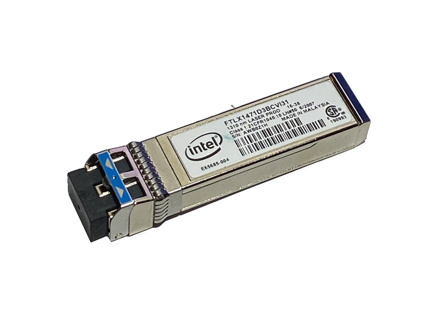 Intel E10GSFPLR Ethernet SFP+ LR 1G/10G Dual Rate 10GBase-LR 1310nm SFP+ Optical Transceiver