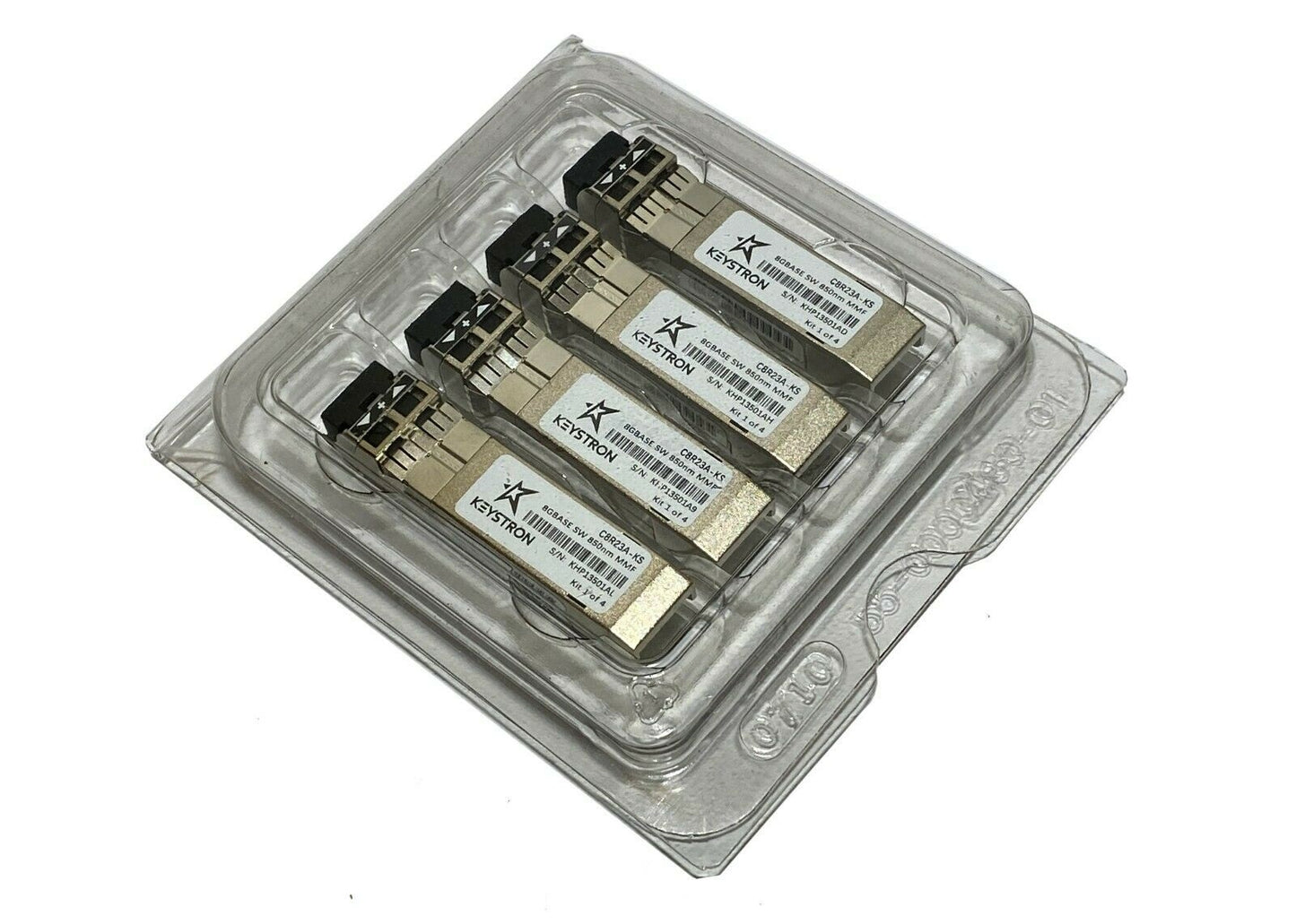 HPE Compatible MSA 2040 SW FC 4-pack Fibre / SCSI Channel  SFP+ Transceivers