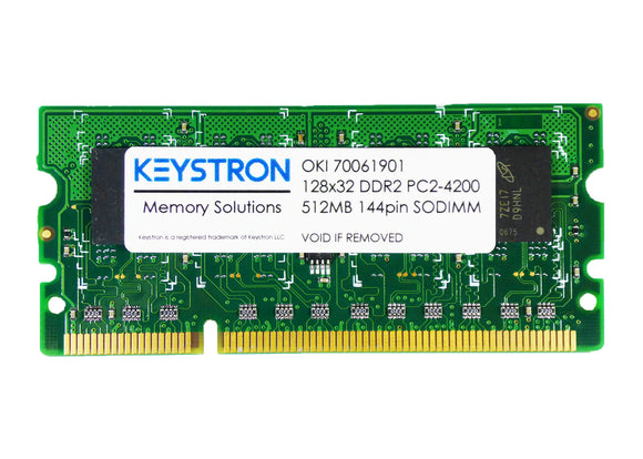 OKI Compatible 512MB DDR2 144Pin Memory RAM for OKI Color Printer C711n, C711dn, C711dtn, C711wt , c831, C831dn, C841, C841n, C841dn 70061901