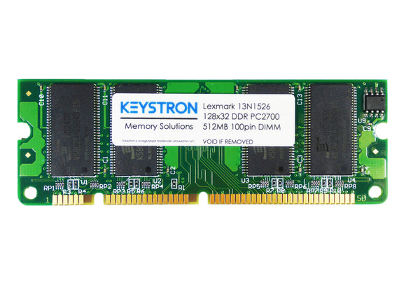 512MB PC2700 100pin DDR1 Memory Upgrade for Lexmark Printer (p/n: 13N1526)