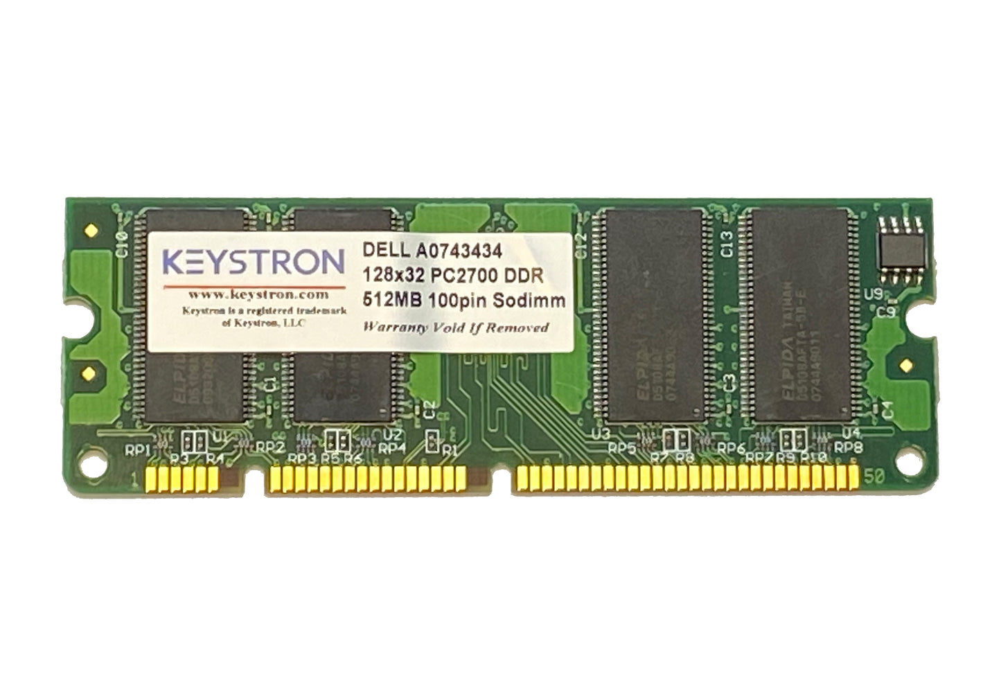 Dell 100-pin PC2100 DDR266 SDRAM SODIMM For Laser Printer 5120 5310