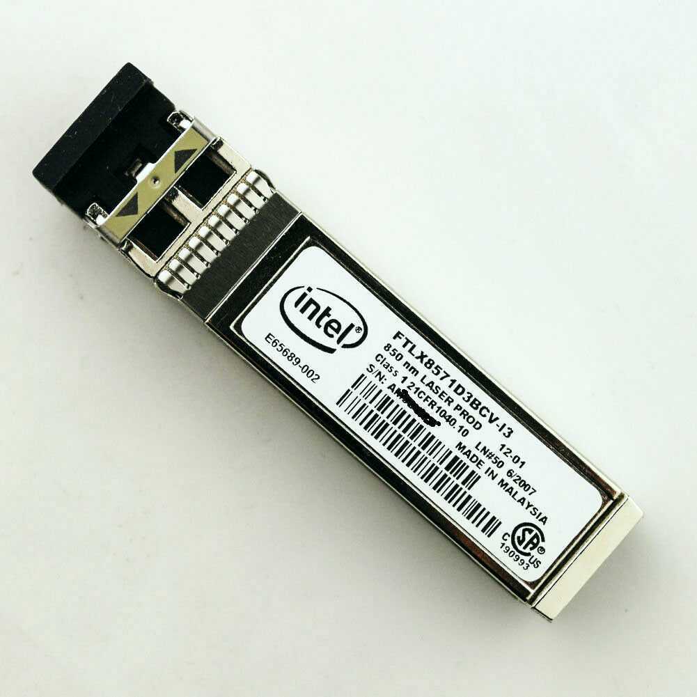 INTEL E10GSFPSR E65689-002 FTLX8571D3BCV-I3 SFP+ TRANSCEIVER MODULE ...
