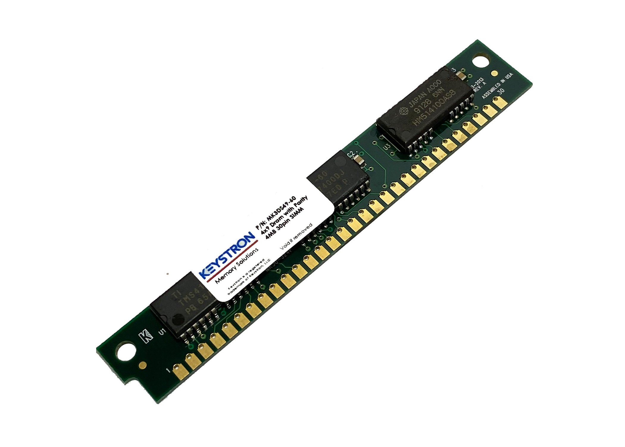 4MB 30pin SIMM RAM MEMORY with Parity 4x9 60ns for Apple, macintosh,  Musical sampler, old PC, Video controller