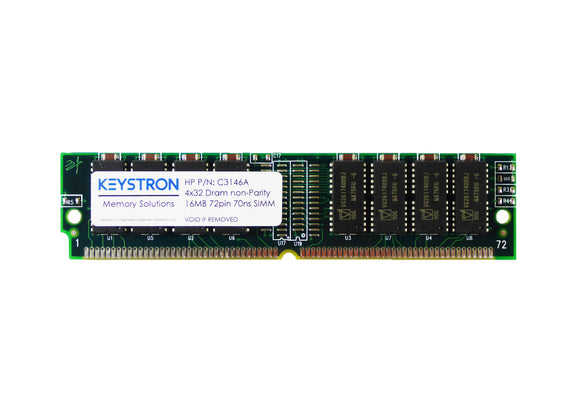 C3146A 16MB 72pin FP SIMM Memory Upgrade for HP LaserJet 4+ 4M+, 4V, 4MV, 5. 5Si, 5P, 5MP, 6P, 6MP