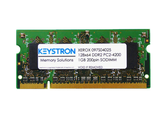 1GB DDR2 533MHz Sodimm Memory Upgrade for Xerox Phaser 6130, 6130N, 6180, 6180DN, 6180MFP, 6180N, 7500DN (P/N:KVR533D2S4/1G, 097S04025)