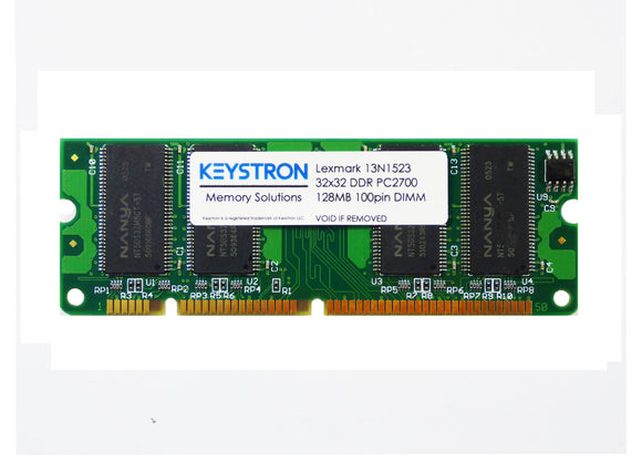 13N1523 1022298 128MB 100pin DDR1 Memory Upgrade for Lexmark Printer X850e,X850e VE3,X850e VE4,X852e,X854e,X940e,X945e