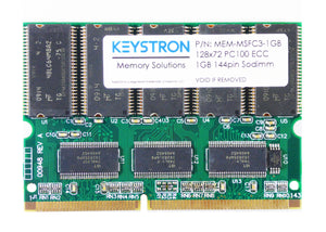 Cisco MEM-MSFC3-1GB 1GB DRAM MEMORY FOR MSFC3, 2A, SUP720 (-3B), SUP32 (-GE,-10GE) RAM Upgrade by Keystron